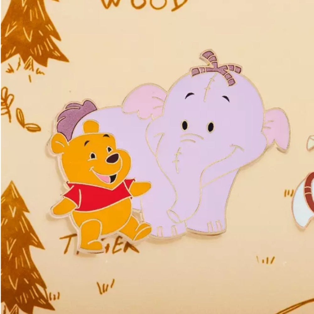 Winnie the Pooh and Heffalump Enamel Pin